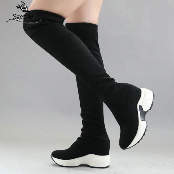 boots sgesvier 2021 stretch fabrics over the knee height increasing round toe women shoes autumn winter casual long, Black
boots sgesvier 2021 stretch fabrics over the knee height increasing round toe women shoes autumn winter casual long, Black