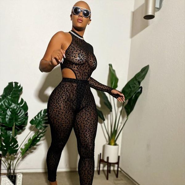 mesh leopard perspective 2 womens pants piece set clothes irregular sleeveless black jumpsuit clothings, White
mesh leopard perspective 2 womens pants piece set clothes irregular sleeveless black jumpsuit clothings, White