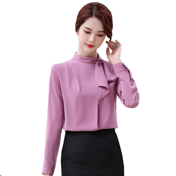 women's blouses & shirts elegant bow collar silk ladies women white purple formal work business shirt s-5xl l2rd
women's blouses & shirts elegant bow collar silk ladies women white purple formal work business shirt s-5xl l2rd