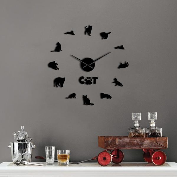 wall clocks cute american shorthair diy giant clock watch silhouette cats mirror surface stickers decor for living room
wall clocks cute american shorthair diy giant clock watch silhouette cats mirror surface stickers decor for living room