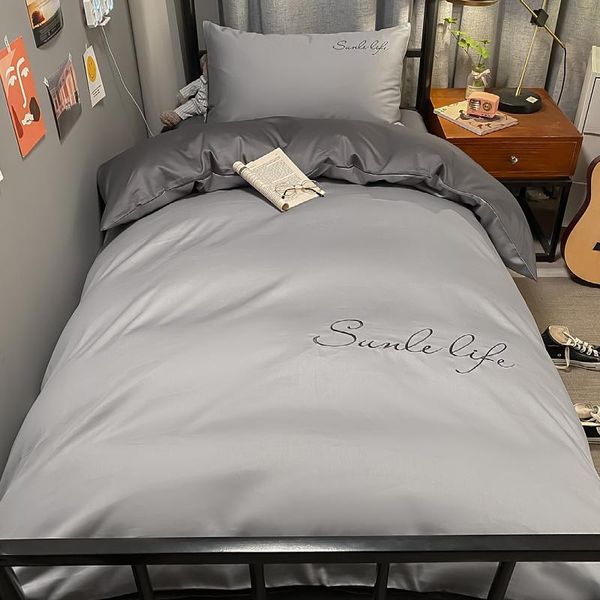 bedding sets washable cotton student dormitory bed three piece quilt cover sheet single four spring and summer
bedding sets washable cotton student dormitory bed three piece quilt cover sheet single four spring and summer