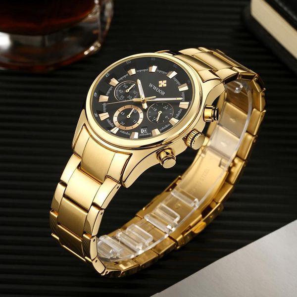 men watches gold watch chronograph waterproof male wristwatch wristwatches, Slivery;brown
men watches gold watch chronograph waterproof male wristwatch wristwatches, Slivery;brown