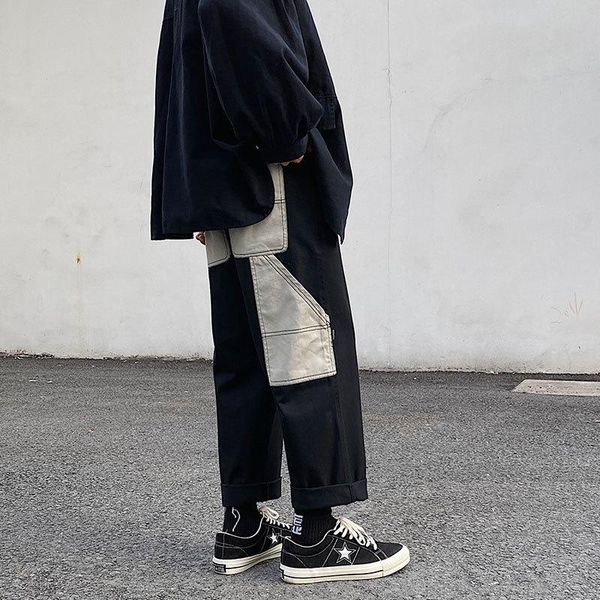 men's hit color cargo pocket leisure casual pants grey/black straight loose fashion trousers big size m-5xl
men's hit color cargo pocket leisure casual pants grey/black straight loose fashion trousers big size m-5xl