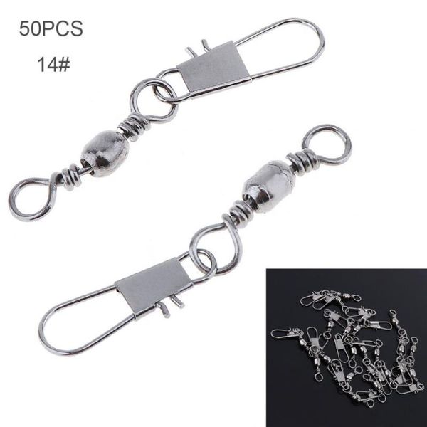 50pcs 10#/12#/14# mixture durable stainless steel fishing swivel snap ball bearing lock rolling connector hooks
50pcs 10#/12#/14# mixture durable stainless steel fishing swivel snap ball bearing lock rolling connector hooks