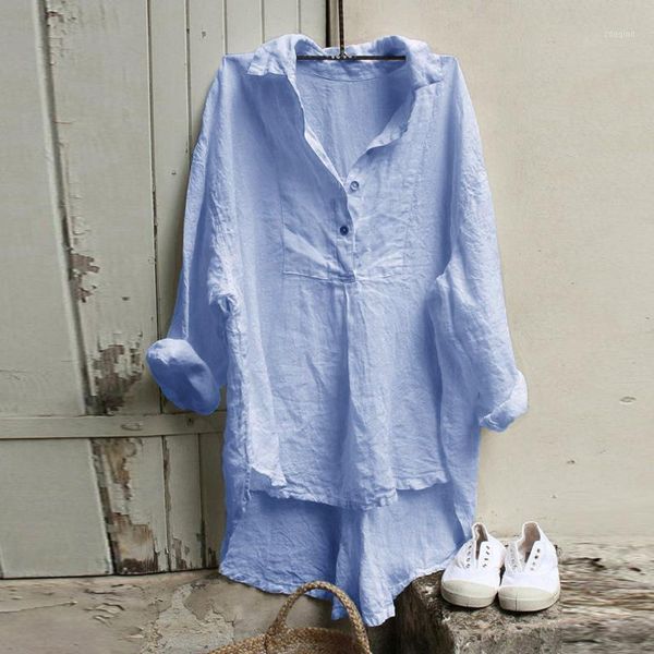 women's blouses & shirts long sleeve women turn down collar button loose casual irregular shirt blouse ladies clothing blusas mujer, White
women's blouses & shirts long sleeve women turn down collar button loose casual irregular shirt blouse ladies clothing blusas mujer, White