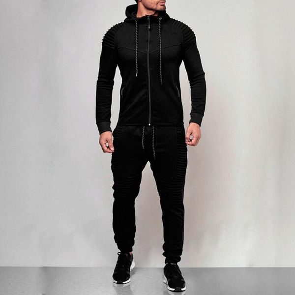 men's tracksuits 2pcs mens tracksuit jogging bottom sport suit hoodie coat trousers pants set, Gray
men's tracksuits 2pcs mens tracksuit jogging bottom sport suit hoodie coat trousers pants set, Gray