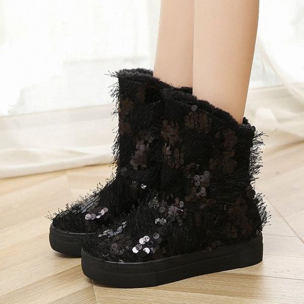 boots winter for women.artificial wool casual flat bottom.leopard grain.women's snow with sequined round o272, Black
boots winter for women.artificial wool casual flat bottom.leopard grain.women's snow with sequined round o272, Black