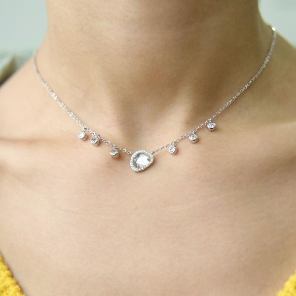 chokers stone necklace summer elegant choker chain bezel cz drop stunning fashion european women jewelry, Golden;silver
chokers stone necklace summer elegant choker chain bezel cz drop stunning fashion european women jewelry, Golden;silver