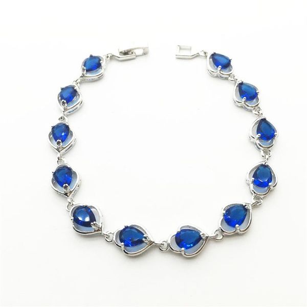 link, chain pretty oval montana blue zircon bracelet & bangle cubic zirconia bracelets jewelry accessories for women, Black
link, chain pretty oval montana blue zircon bracelet & bangle cubic zirconia bracelets jewelry accessories for women, Black