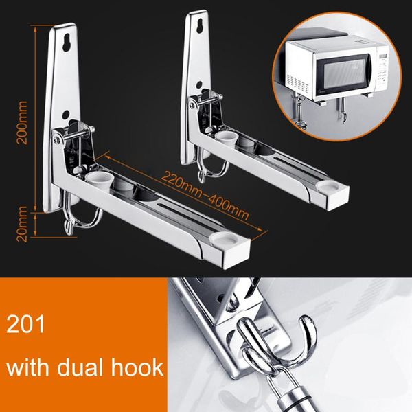 kitchen storage & organization wall-mounted stainless steel microwave stand foldrable metal oven rack shelf version retractable bracket
kitchen storage & organization wall-mounted stainless steel microwave stand foldrable metal oven rack shelf version retractable bracket