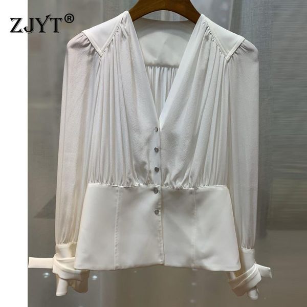 2021 spring fashion designers long sleeve v neck solid white shirt blouses women elegant office shirts women's &
2021 spring fashion designers long sleeve v neck solid white shirt blouses women elegant office shirts women's &