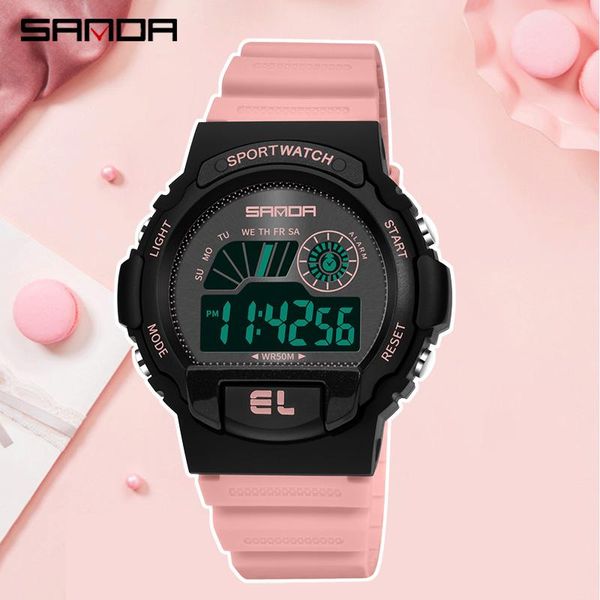 wristwatches sanda fashion outdoor sport women watches multifunction waterproof led display digital watch electronic wristwatch montre femme, Slivery;brown
wristwatches sanda fashion outdoor sport women watches multifunction waterproof led display digital watch electronic wristwatch montre femme, Slivery;brown