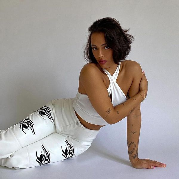 women's pants & capris women 2021 black faux leather high waist pockets fashion straight leg casual elegant trousers streetwear, Black;white
women's pants & capris women 2021 black faux leather high waist pockets fashion straight leg casual elegant trousers streetwear, Black;white