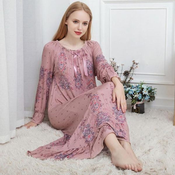 women's modal nightdress nighties women long-sleeve cotton floral printed home sleepwear sleeping dress loose nightwear plus size wt2e, Black;red
women's modal nightdress nighties women long-sleeve cotton floral printed home sleepwear sleeping dress loose nightwear plus size wt2e, Black;red