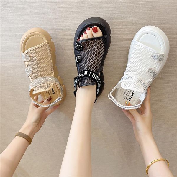sandals 2021 women sports pops breathable mesh female summer thick bottom leisure roman shiny hook loop lady shoes, Black
sandals 2021 women sports pops breathable mesh female summer thick bottom leisure roman shiny hook loop lady shoes, Black