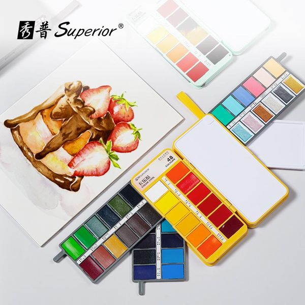 gift sets superior 36 colors solid watercolor set basic neon glitter palette paint for drawing art supplies
gift sets superior 36 colors solid watercolor set basic neon glitter palette paint for drawing art supplies