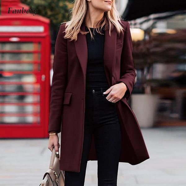 women's wool & blends fashion solid commute casual long sleeve coat women elegant slim lapel coats cardigan office single-breasted oute, Black
women's wool & blends fashion solid commute casual long sleeve coat women elegant slim lapel coats cardigan office single-breasted oute, Black