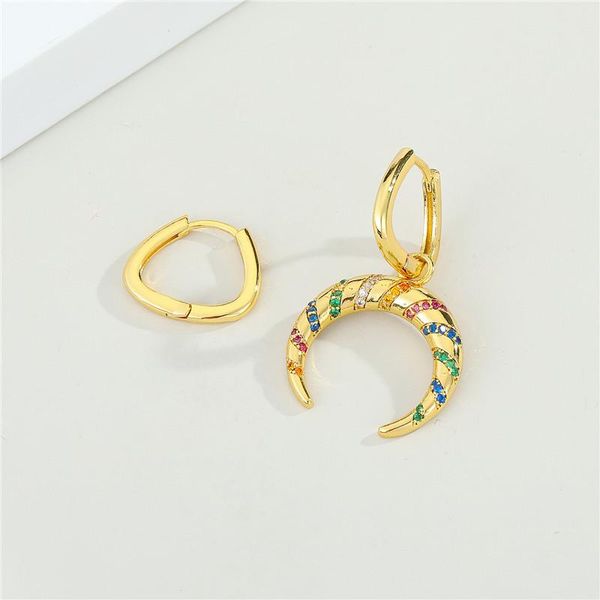 hoop & huggie 1pair punk zircon moon asymmetric earrings for women men european hiphop rock meteor rivet small ear stud jewelry e698-103, Golden;silver
hoop & huggie 1pair punk zircon moon asymmetric earrings for women men european hiphop rock meteor rivet small ear stud jewelry e698-103, Golden;silver