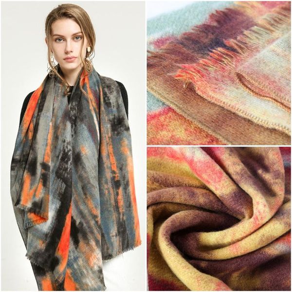 scarves jtvovo 2021 luxury imitation cashmere women shawl winter warm scarf fashion graffiti rendering fringe hijab pareo poncho hat, Blue;gray
scarves jtvovo 2021 luxury imitation cashmere women shawl winter warm scarf fashion graffiti rendering fringe hijab pareo poncho hat, Blue;gray