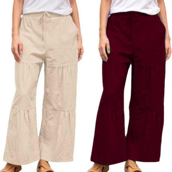 women's pants & capris casual leg loose large size women mid waist solid color trousers autumn splicing wide ladies clothing, Black;white
women's pants & capris casual leg loose large size women mid waist solid color trousers autumn splicing wide ladies clothing, Black;white