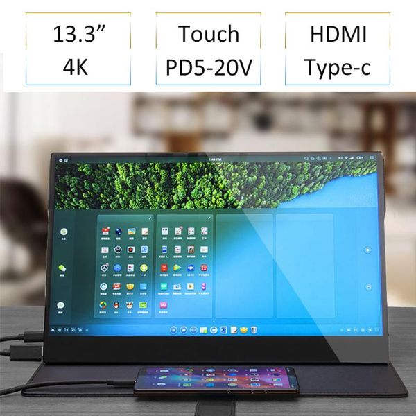 monitors 13.3 inch 4k hdr10 type-c touch monitor for smart phone switch ps4 ns lapips ogs screen with speaker vesa
monitors 13.3 inch 4k hdr10 type-c touch monitor for smart phone switch ps4 ns lapips ogs screen with speaker vesa