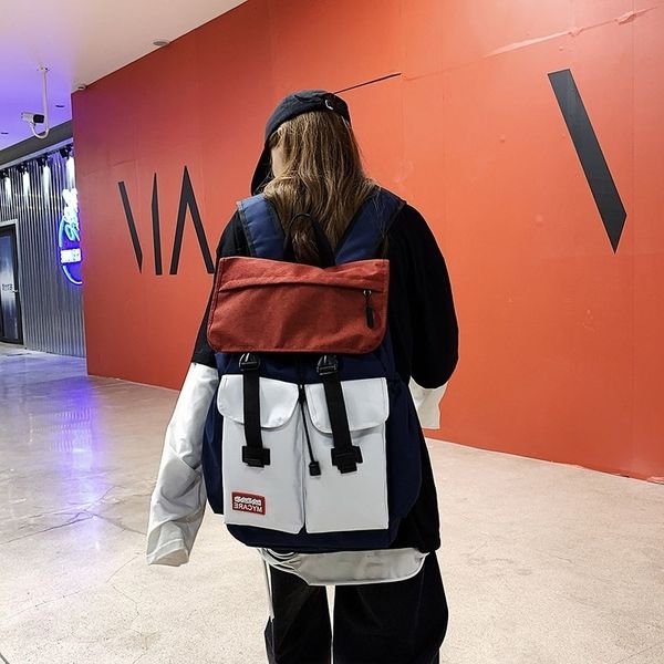 large capacity men's and women's fashion backpack korean version contrast color student schoolbag college style outdoor leisure ba
large capacity men's and women's fashion backpack korean version contrast color student schoolbag college style outdoor leisure ba