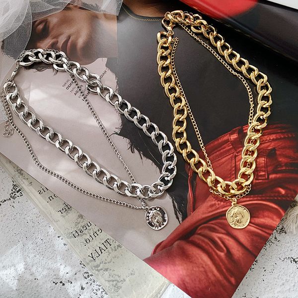 sumeng fashion vintage multi-layer coin chain choker necklace for women gold silver color portrait chunky necklaces
sumeng fashion vintage multi-layer coin chain choker necklace for women gold silver color portrait chunky necklaces