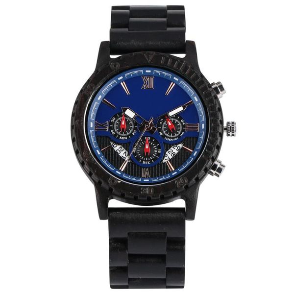 wristwatches luxury chronograph dial men watch full ebony wooden bangle watchband calendar display mens watches quartz timepiece wood clock, Slivery;brown
wristwatches luxury chronograph dial men watch full ebony wooden bangle watchband calendar display mens watches quartz timepiece wood clock, Slivery;brown