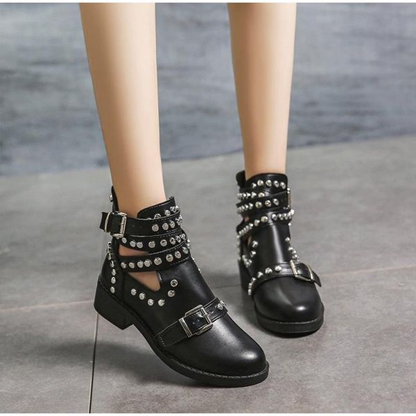 dress shoes women ankle boots fashion rivet punk gothic t-strap buckle strap ladies chunky heels female party evening, Black
dress shoes women ankle boots fashion rivet punk gothic t-strap buckle strap ladies chunky heels female party evening, Black