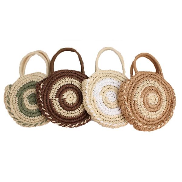 women round striped straw bag fashion wild crossbody handbag holiday beach woven waist bags
women round striped straw bag fashion wild crossbody handbag holiday beach woven waist bags
