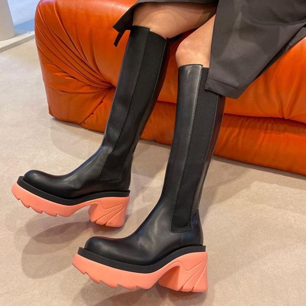 boots women knee high long shoes for female thick bottom platform heels round toe non-slip casual footwear 2021, Black
boots women knee high long shoes for female thick bottom platform heels round toe non-slip casual footwear 2021, Black