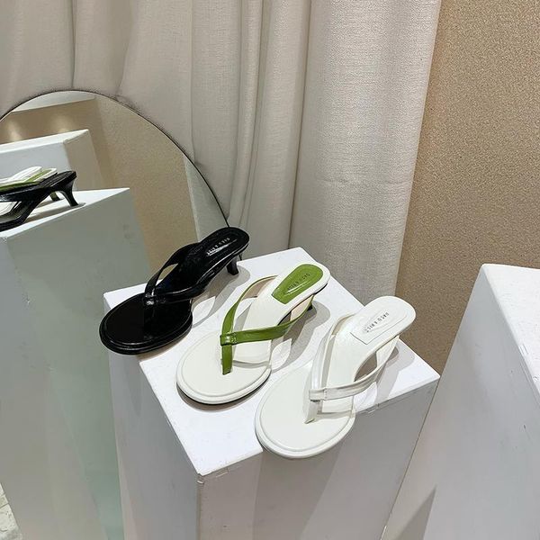 slippers round toe women sandals clip slip on thin high heels summer flip flops pumps elegant shallow ladies, Black
slippers round toe women sandals clip slip on thin high heels summer flip flops pumps elegant shallow ladies, Black