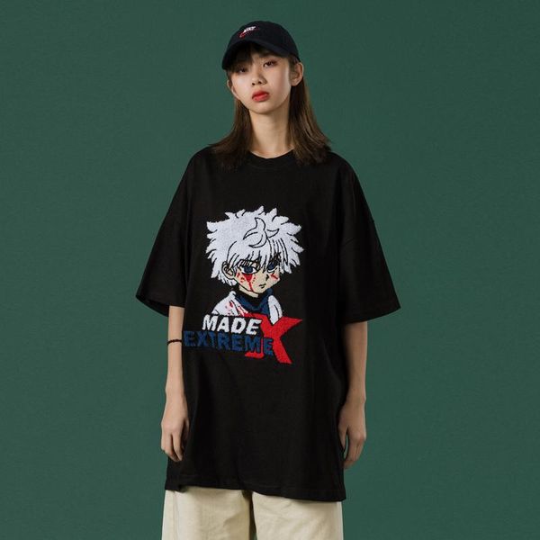 summer 2021 fashion brand two-dimensional towel embroidered black short-sleeved t-shirt lady loose oversize half-sleeve tee women's, White
summer 2021 fashion brand two-dimensional towel embroidered black short-sleeved t-shirt lady loose oversize half-sleeve tee women's, White