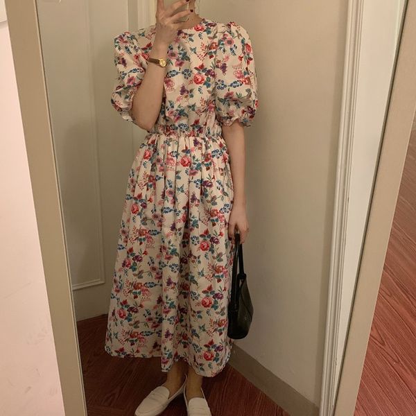 casual dresses printed florals short sleeves retro femme streetwear vestidos 2021 summer ol all match long es 2x2r, Black;gray
casual dresses printed florals short sleeves retro femme streetwear vestidos 2021 summer ol all match long es 2x2r, Black;gray