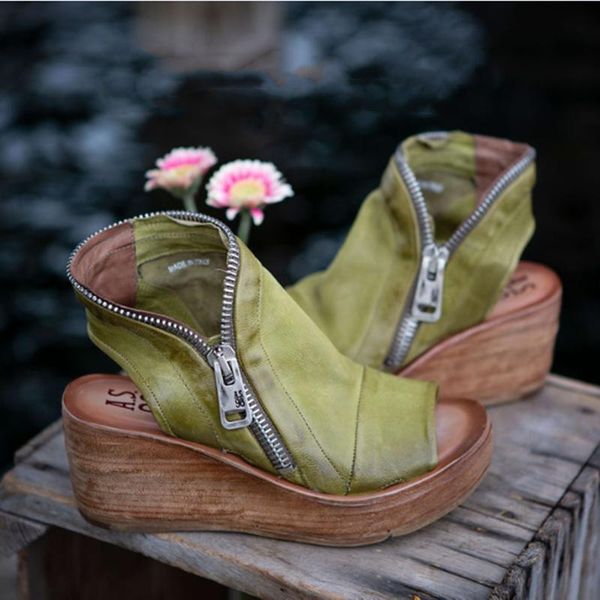 women summer sandals mid heels wedges shoes ladies vintage pu leather plus size, Black
women summer sandals mid heels wedges shoes ladies vintage pu leather plus size, Black