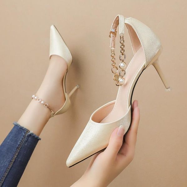 dress shoes women sandals pu sequined cloth buckle strap 8cm thin heels high pointed toe bling rhinestones shallow sandal, Black
dress shoes women sandals pu sequined cloth buckle strap 8cm thin heels high pointed toe bling rhinestones shallow sandal, Black