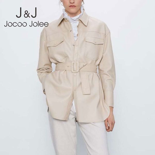 jocoo jolee autumn pu leather jackets vintage single-breasted faux leather slim coat casual long sleeve sashes motorcycle jacket 210518, Black
jocoo jolee autumn pu leather jackets vintage single-breasted faux leather slim coat casual long sleeve sashes motorcycle jacket 210518, Black