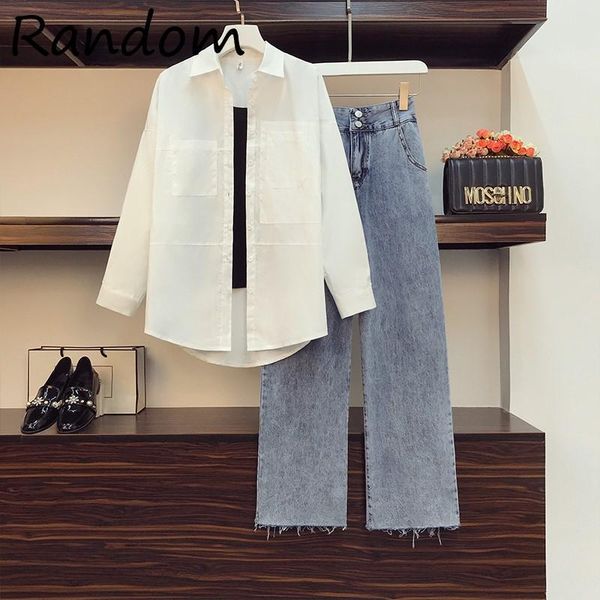 women's two piece pants plus size 4 xl women high street suit knit vest shirt and jean pant set 2021 autumn winter clothing outfits, White
women's two piece pants plus size 4 xl women high street suit knit vest shirt and jean pant set 2021 autumn winter clothing outfits, White