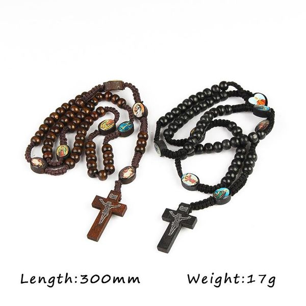 pendant necklaces retro wooden holy jesus cross bead christianity catholicism religion prayer jewelry exorcism amulet, Silver
pendant necklaces retro wooden holy jesus cross bead christianity catholicism religion prayer jewelry exorcism amulet, Silver