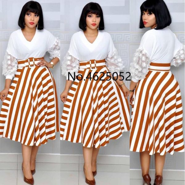 casual dresses striped white yellow patchwork large size v neck three quarter mid-calf loose waist belt lace 2021 autumn arrival, Black;gray
casual dresses striped white yellow patchwork large size v neck three quarter mid-calf loose waist belt lace 2021 autumn arrival, Black;gray
