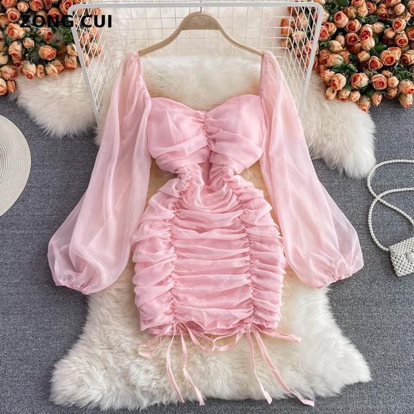 casual dresses 2021 autumn women folds mini dress fashion solid pink white bodycon club short party woman vestidos, Black;gray
casual dresses 2021 autumn women folds mini dress fashion solid pink white bodycon club short party woman vestidos, Black;gray