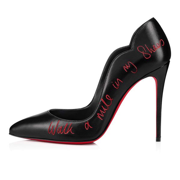 luxury lady sandals red bottom chick 100 mm elegant women pumps wedding party fashion ladies summer pointed toes graffiti word sandal high h, Black
luxury lady sandals red bottom chick 100 mm elegant women pumps wedding party fashion ladies summer pointed toes graffiti word sandal high h, Black