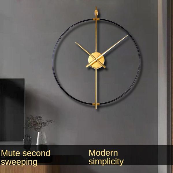 wall clocks modern simple iron circular clock european style metal silent sweep second living room decoration
wall clocks modern simple iron circular clock european style metal silent sweep second living room decoration