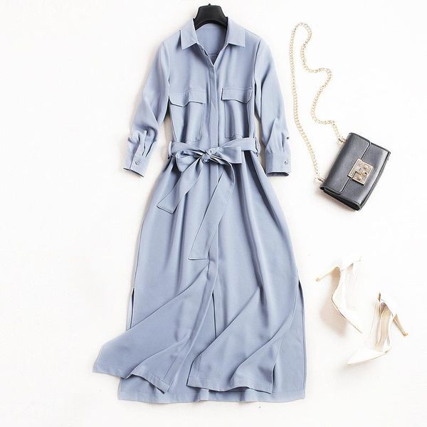 casual dresses european style 2021 autumn long dress women temperament solid color women's single-breasted lace-up vestido vintage, Black;gray
casual dresses european style 2021 autumn long dress women temperament solid color women's single-breasted lace-up vestido vintage, Black;gray