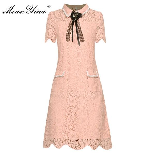 casual dresses moaayina fashion runway dress summer women's crystal diamond bow short sleeve hollow out lace slim elegant, Black;gray
casual dresses moaayina fashion runway dress summer women's crystal diamond bow short sleeve hollow out lace slim elegant, Black;gray