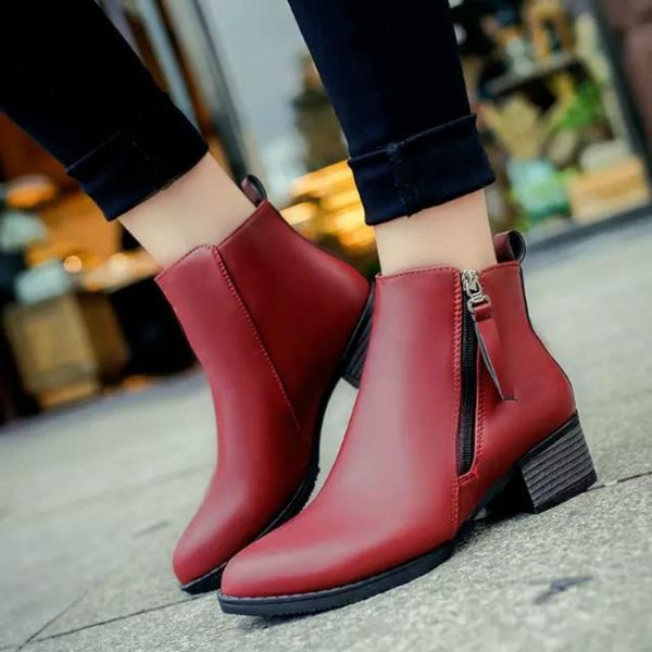 boots dwayne autumn winter women suede female side zipper single vintage fashion square heel round toe ankle, Black
boots dwayne autumn winter women suede female side zipper single vintage fashion square heel round toe ankle, Black
