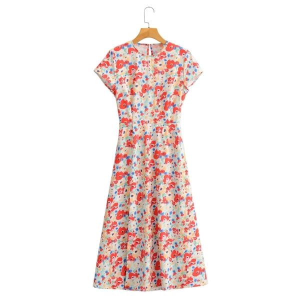 spring women floral print backless side slit midi dress female short sleeve clothes lady loose vestido d7212 210430, Black;gray
spring women floral print backless side slit midi dress female short sleeve clothes lady loose vestido d7212 210430, Black;gray