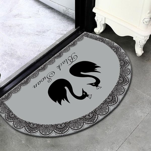 carpets golden diamond velvet modern simple semicircle black swan door entrance mat bathroom absorbent non-slip floor mats doormats
carpets golden diamond velvet modern simple semicircle black swan door entrance mat bathroom absorbent non-slip floor mats doormats