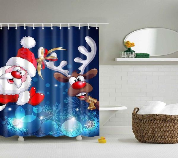 christmas shower curtain with 12 hooks cartoon santa and elk accessories blue snowflakes waterproof fabric bathroom decoration curtains
christmas shower curtain with 12 hooks cartoon santa and elk accessories blue snowflakes waterproof fabric bathroom decoration curtains