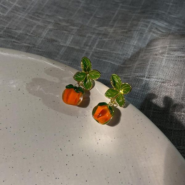 dangle & chandelier personality creative metal dripping oil leaves persimmon shape earrings korean fashion simple female jewelry accessories, Silver
dangle & chandelier personality creative metal dripping oil leaves persimmon shape earrings korean fashion simple female jewelry accessories, Silver